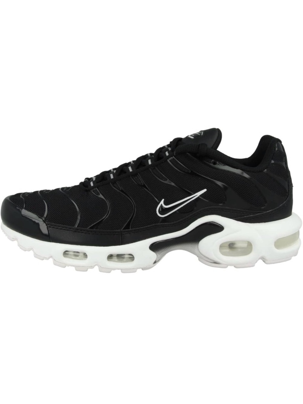 Nike Black and White Air Max Plus TN Sneaker women’s size 6